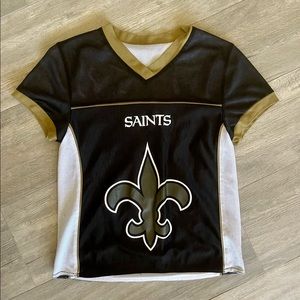 New Orleans Saints NFL reversible flag football jersey. Youth Medium.